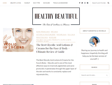 Tablet Screenshot of healthybeautiful.com